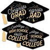 Big Dot of Happiness Hello College Graduation - Grad Cap Decorations DIY Party Essentials - Set of 20 - 2 of 4