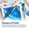 Princeton Aqua Elite Round Brush, Synthetic Bristles, Short Handle Watercolor Paintbrush, Matte Black, Size 10, 1 Count - 3 of 4