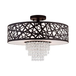 Livex Lighting Allendale 4 - Light Semi-Flush Mount in  Bronze - 1 of 4