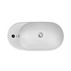 ALFI Isabella Collection Oval Above Mount Basin with Integrated Oval Bowl and a Center Drain - 3 of 4