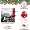 Washable Christmas Tablecloth with Holly Berry & Flower Pattern, Large Waterproof Holiday Table Cover, Indoor Outdoor Dining Table Decor - 2 of 4