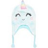 Girls Critter Caticorn Winter Hat and 2 Pair Gloves or Mittens, Kids Ages 2-7 - 2 of 4