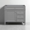 36'' Bathroom Vanity Cabinet Only, Modern Blue Storage Cabinet with 3 Drawers, Door Organizer & Adjustable Shelf - 2 of 4