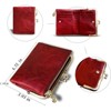 Clotth Women’s Vintage RFID Bifold Wallet - Compact Slim Design with Zipper Coin Pocket & Kiss Lock,PU Leather for Daily Use & Travel - 3 of 4