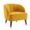 Christopher Knight Home Connor Contemporary Barrel Club Chair with Wooden Legs, 28" x 28"（Set of 2) - 4 of 4