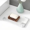Kitcheniva Self-Draining Wooden Soap Dish 1 Pcs - Charred Wood Soap Holder - 4 of 4