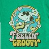 Boys' - Peanuts - Feelin Groovy Snoopy And Woodstock Short Sleeve Graphic T-Shirt - 2 of 4