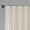 Contemporary Style Solid Crushed Window Panel Pair, Lightweight Sheer Fabric Light Filtering Window Panel for All Seasons - 3 of 4