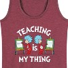 Women's - Dr. Seuss - Teaching Is My Thing Graphic Racerback Tank - 2 of 4