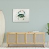 Stupell Industries Blue Sea Crab Over Beige Soft Watercolors Canvas Art - 3 of 4