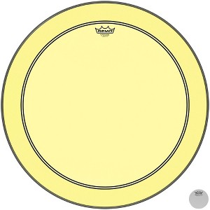 Remo Powerstroke P3 Colortone Yellow Bass Drum Head - 1 of 2