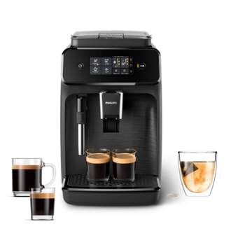 Hamilton Beach 15 Bar Espresso Machine, Cappuccino, Mocha, & Latte Maker,  with Milk Frother, Make 2 Cups Simultaneously, Works with Pods or Ground