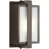Progress Lighting Diverge 1-Light Outdoor Wall Sconce, Architectural Bronze, Aluminum, Shade Included - 2 of 3