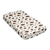Sweet Jojo Designs Boy or Girl Gender Neutral Unisex Satin Fitted Crib Sheet Wild West Cowboy Brown and Off White - 3 of 4