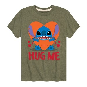 Boys' - Lilo and Stitch - Hug Me Short Sleeve Graphic T-Shirt - 1 of 3
