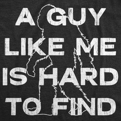 Мужские футболки Crazy Dog T-Shirts, Inc. Mens Funny T Shirts A Guy Like Me Is Hard To Find Sarcastic Bigfoot Tee For Men - Crazy Dog Men's T Shirt with Fun Design Black XL — фото 2