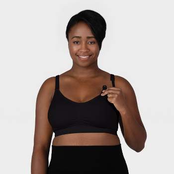 Yummie Women's Audrey Unlined Bralette Outlast Seamless, Black,  Small-Medium at  Women's Clothing store