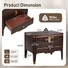 Christopher Knight Home Salomo Modern Wave Design Nightstand with 2 Drawers - 3 of 4