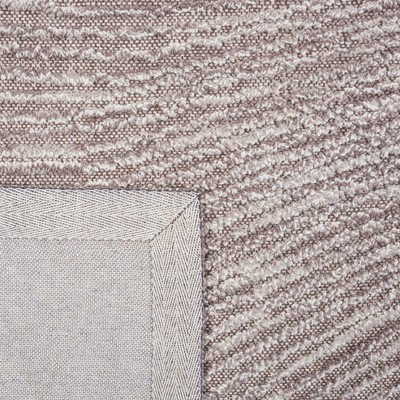 Hand-Tufted Wool Rectangular Rug in Brown and Ivory, 3' x 5'