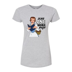 Women's - Disney - Belle Just One More Page Fitted Graphic T-Shirt - 1 of 3