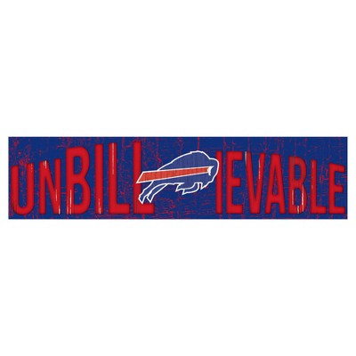 Nfl Buffalo Bills Fan Creations 24' Slogan Wood Sign : Target