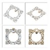 Unique Bargains Women's Rhinestone Shoe Buckle 2.17"x2.17" Gold Tone 2 Pcs - 4 of 4