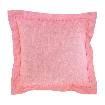 Ey Essentials Mavis Rosewood Embroidered Velvet Throw Pillow : Target