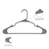 50pk Plastic Hangers Space Saving Non Slip Clothes Hangers - Lux Decor Collection - 4 of 4