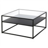 Black Bronze Square Coffee Table - Henn&Hart - 4 of 4