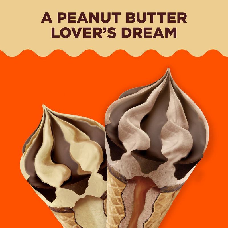 Klondike Reese&#39;s Peanut Butter and Chocolate Duo Frozen Dessert Ice Cream Cones - 30oz/6ct, 6 of 10