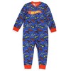 Hot Wheels Pajamas Toddler Boys' Cars Galore Soft Fleece Footless Sleeper PJ - 3 of 4