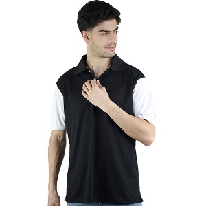 Artyska Men's Contrast Short Sleeve Color Block Regular Fit Polo Shirt - 1 of 4