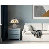 Cal Lighting 20.13" Height Tiffany Cement Table Lamp in White - 3 of 4
