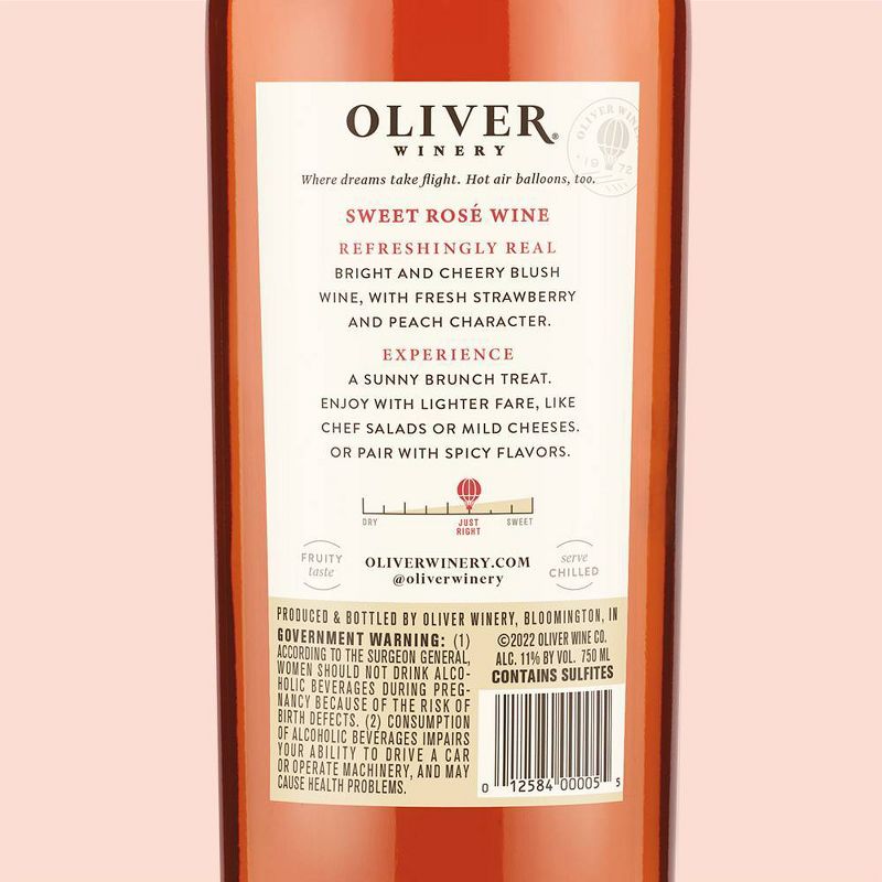 Oliver Sweet Ros&#233;  - 750ml Bottle, 5 of 8