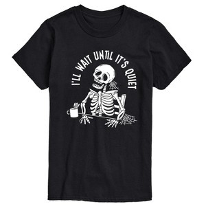 Men's - Instant Message - I'Ll Wait Skeleton Short Sleeve Graphic T-Shirt - 1 of 4