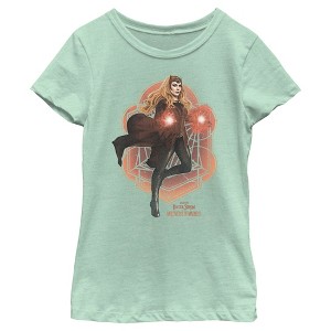 Girl's Marvel Doctor Strange in the Multiverse of Madness Scarlet Witch T-Shirt - 1 of 4
