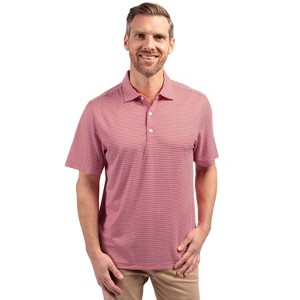 Cutter & Buck Forge Eco Double Stripe Stretch Recycled Mens Polo - 1 of 2