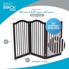 INTERNET'S BEST Arched Top Dog Gate | 3 Panel, 36" H Wooden Pet Barrier for Dogs or Cats | Folding Room Divider | Espresso (3 panel - 36", Espresso) - 2 of 4