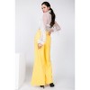 Slickblue Wide Leg Pants with Side Slit, Women's Fashion Trousers, Trendy Design, S/M/L, Golden - 4 of 4