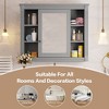 NicBex 35" Wall Mounted Bathroom Storage Cabinet,Medicine Cabinet with Mirror,Wall Cabinet with 6 Open Shelves,Over the Toilet Storage Cabinet - 4 of 4