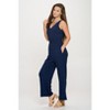 WEST K Women's Brooklyn Ribbed V-Neck Tank Jumpsuit - 2 of 4