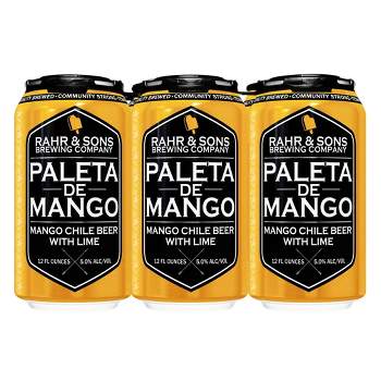 Rahr & Sons Paleta de Mango Chile Beer - 6pk/12 fl oz Cans