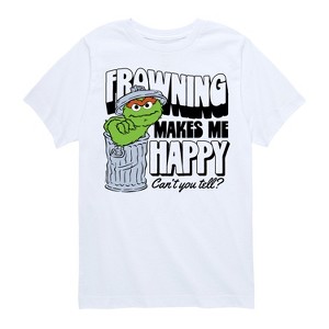 Boys' - Sesame Street - Frowning Makes Me Happy Short Sleeve Graphic T-Shirt - 1 of 4