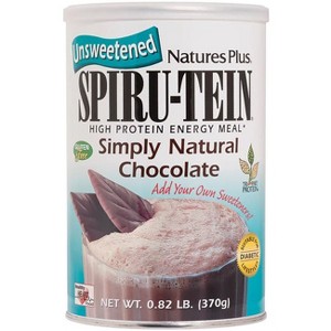 NaturesPlus Unsweetened Spiru-Tein High Protein Energy Meal - Chocolate 0.82 lb - 1 of 3