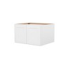 HOMLUX Easy-DIY 36 in W x 24 in D in Shaker White Ready to Assemble Wall Refrigerator Kitchen Cabinet with 2 Doors - 4 of 4