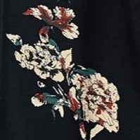 black floral print