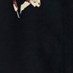 black floral print