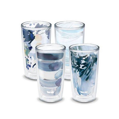 4-pack Insulated Tumblers 16 Ounce - Drinking Glasses Made in USA