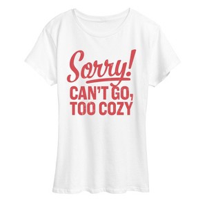 Women's - Instant Message - Cant Go Too Cozy Short Sleeve Graphic T-Shirt - 1 of 4