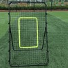 Naysaye Sports Nets and Rebounders Galvanized Steel Rebound Soccer Baseball Goal for Training and Entertainment, Black, 38.18"*7.67"*3.54" - 2 of 4